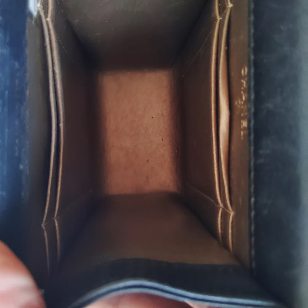 CHANEL Black Quilted Leather Phone Holster